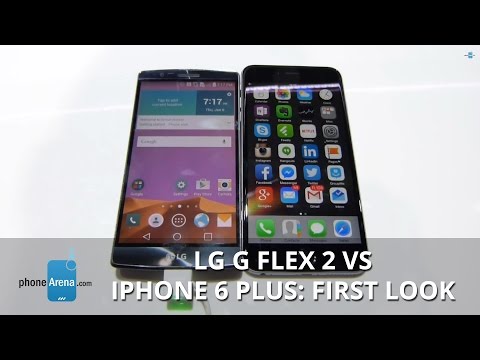 Lg G Flex 2 Vs İphone 6 Artı: İlk Bakış