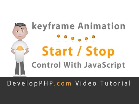 Javascript İle Css Sprite Durdurmak Ana Kareler Animasyonu Başlatmak