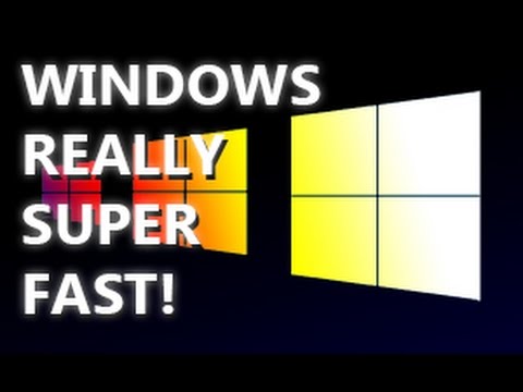 Nasıl Windows Gerçekten Süper Hızlı Olun!