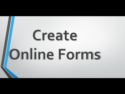 Çevrimiçi Formları Oluşturma