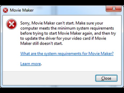 Windows Movie Maker Çalışmıyor, Çözüldü!