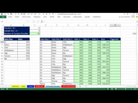 Excel 2013 İstatistiksel Analiz #43: Excel'de Basit Rastgele Örnekleme: İşlem Ve Teorisi