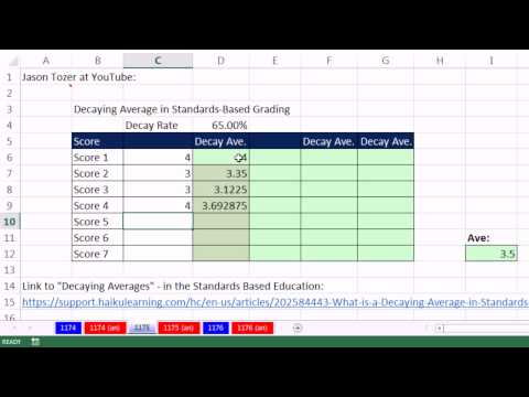 Excel Sihir Numarası 1175: Standartlara Dayalı Excel'de Sınıflandırma İçinde Çürüyen Ortalama