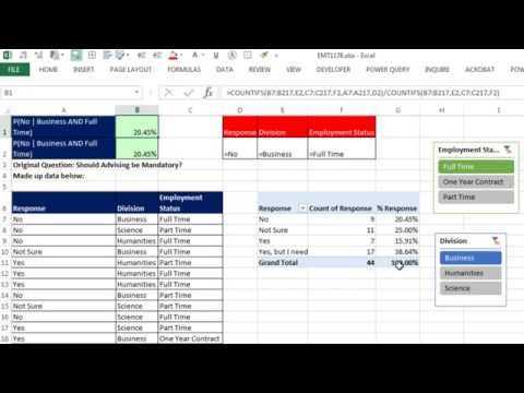 Excel Sihir Numarası 1178: Koşullu / Ve Yüzde: Özet Tablo Dilimleme, Çokeğersay Veya Vseçsaydolu?