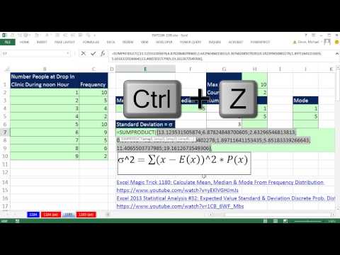 Excel Sihir Numarası 1185: Frekans Dağılımı Excel Üzerinden Standart Sapmayı Hesaplamak