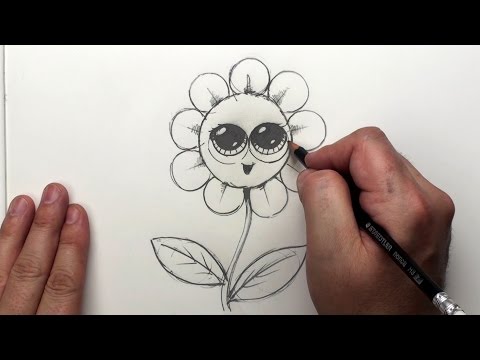 Şirin Bir Çiçek - Çizmeyi Sanat Ders Çocuklar İçin | Kan Basıncı
