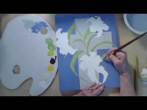 Paskalya Lily Resim Timelapse Video - Nasıl Boya Yapılır | Cp