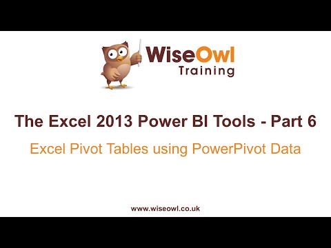 Excel 2013 Güç Bı Araçlar Bölüm 6 - Excel Pivot Tabloları Kullanarak Powerpivot Verilerini