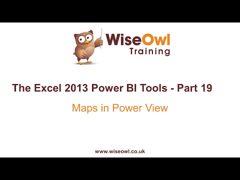Excel 2013 Güç Bı Araçlar Bölüm 19 - Haritalar Güç Görünümü