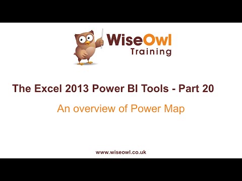 Excel 2013 Güç Bı Araçlar Bölümü 20 - Güç Harita Genel Bakış