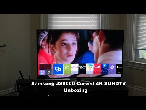 4 K Suhdtv [4 K] Unboxing Samsung Un55Js9000 Kavisli