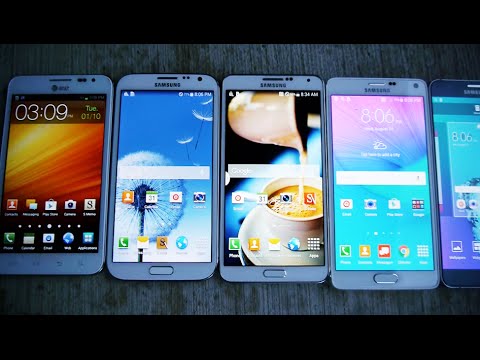 Samsung Galaxy Not 5 Vs 4 Vs 3 Vs 2 Vs 1 Damla Test!
